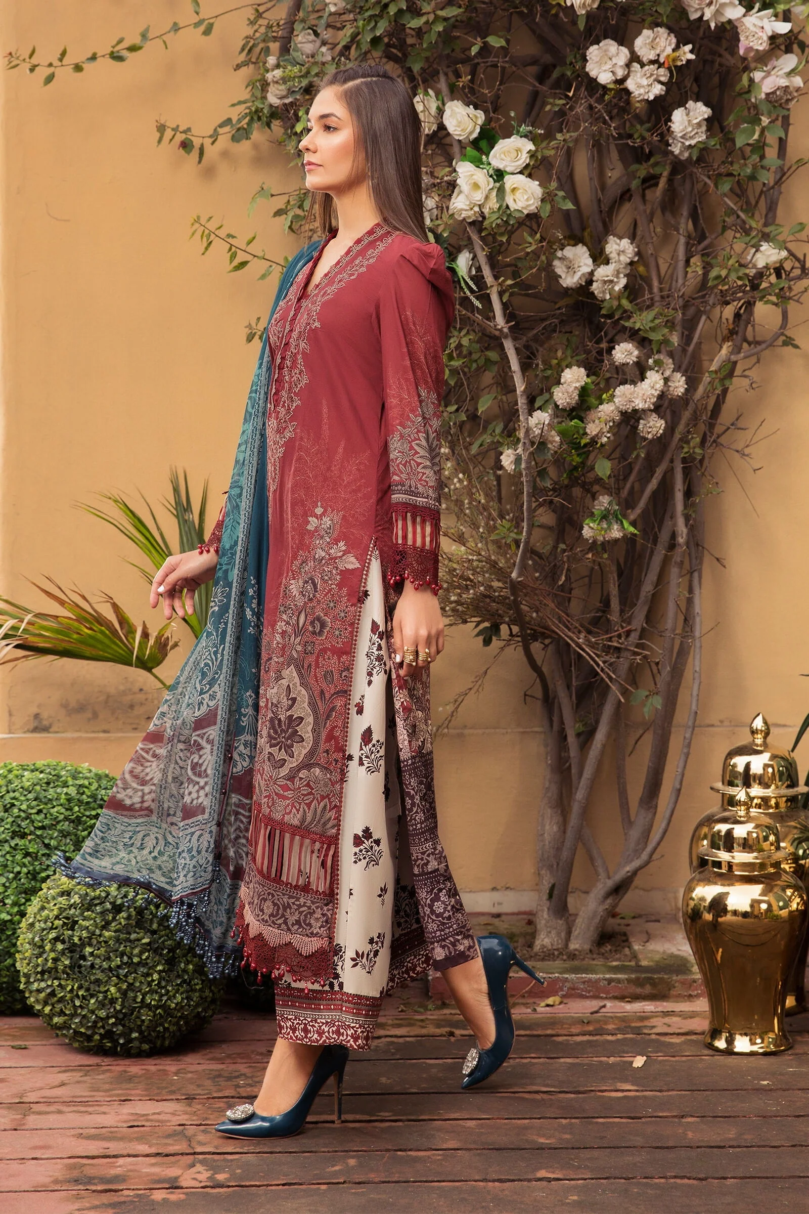 Unstitched Fabrics/MPrints MPT-1307-B - Image 3