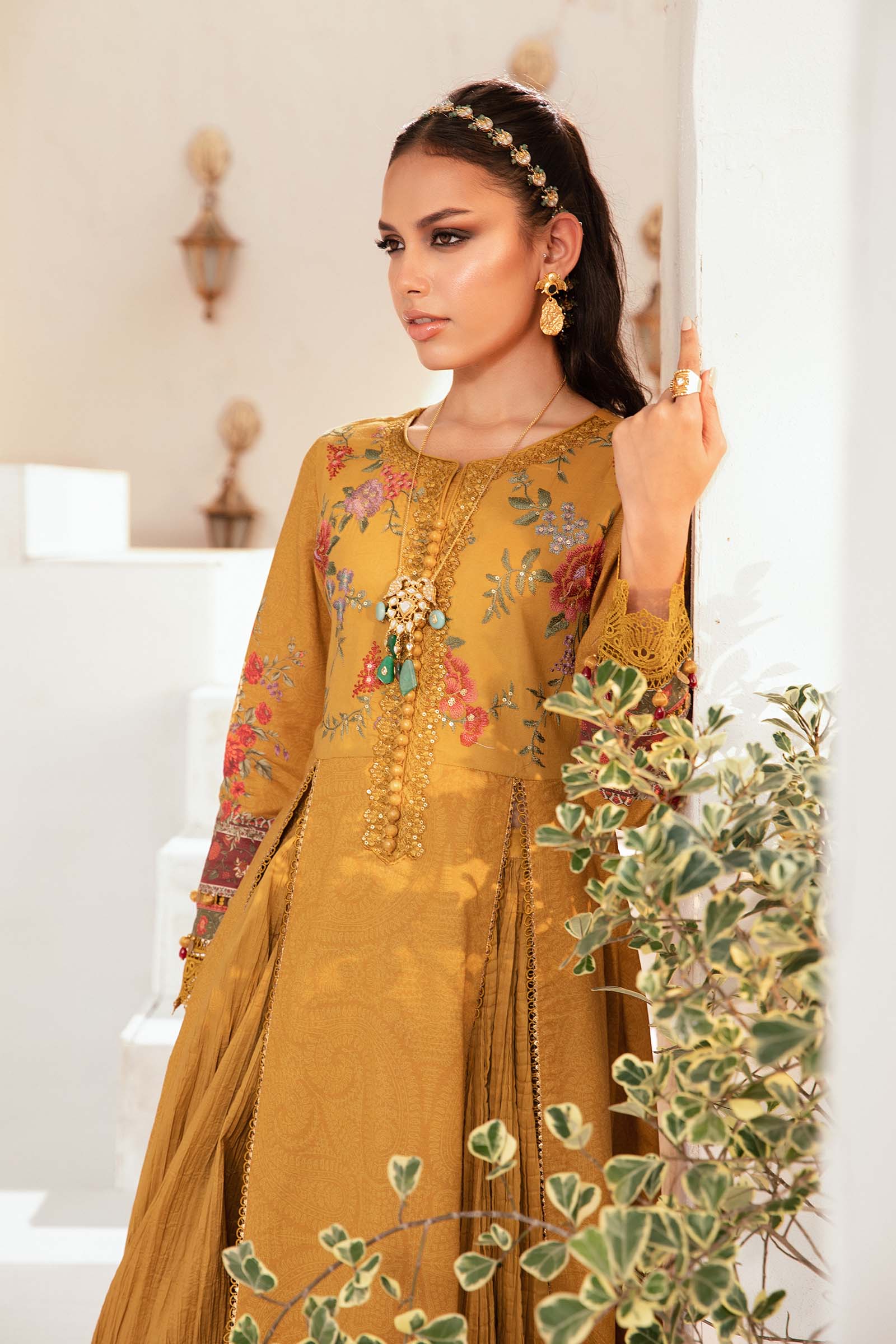 3 Piece Unstitched Printed Suit | MPT-2202-A - Image 3