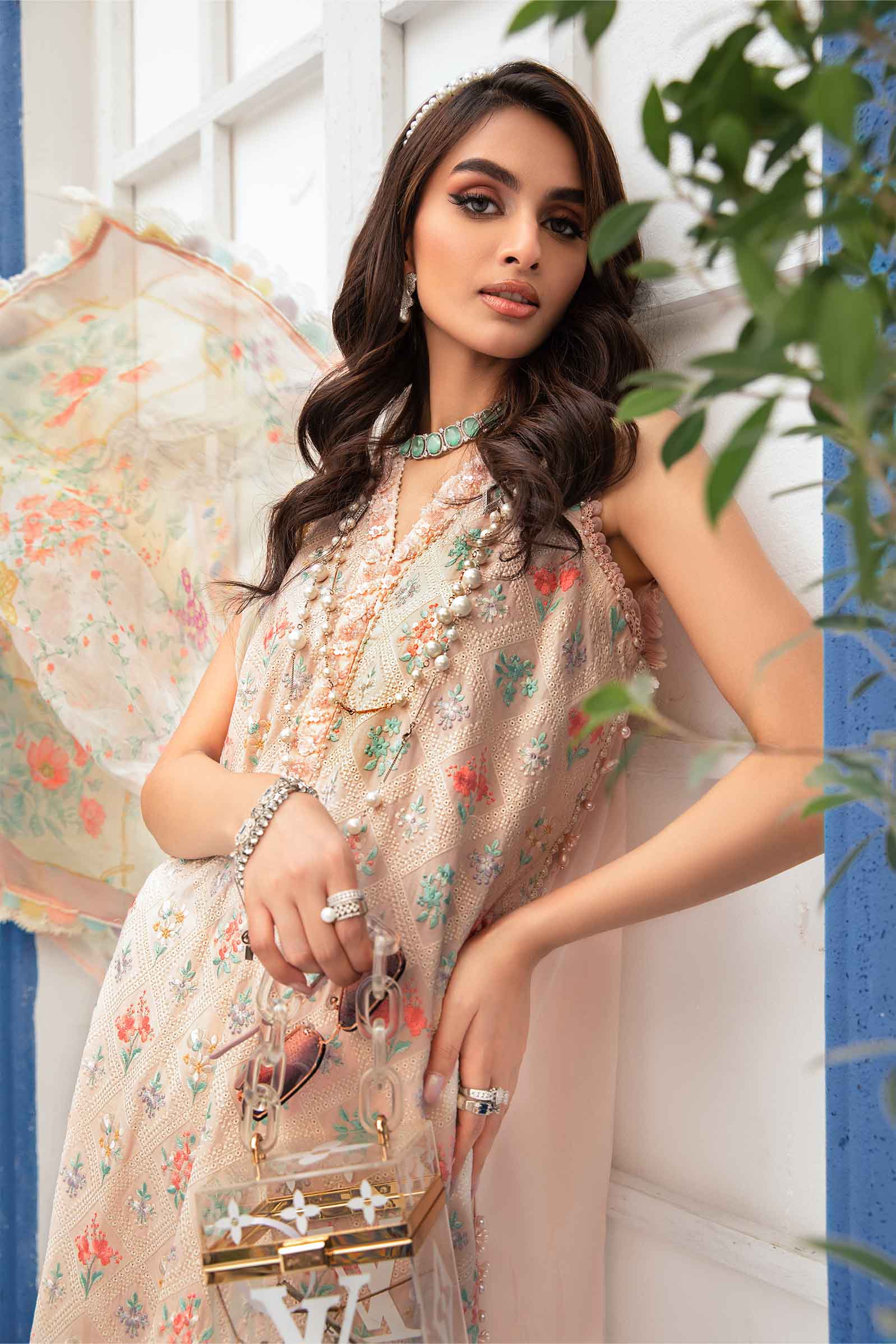3 Piece Unstitched Printed Suit | MPT-2203-B - Image 4