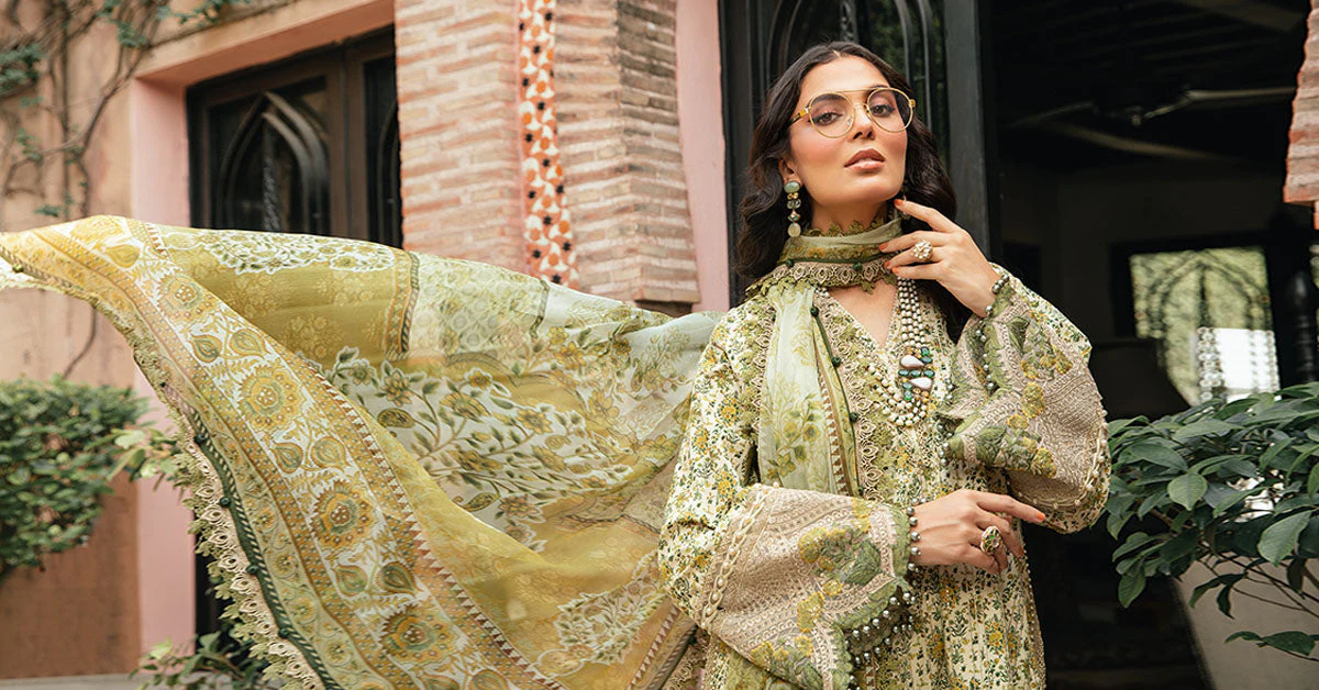 3 Piece Unstitched Printed Suit | MPT-2207-A - Image 8