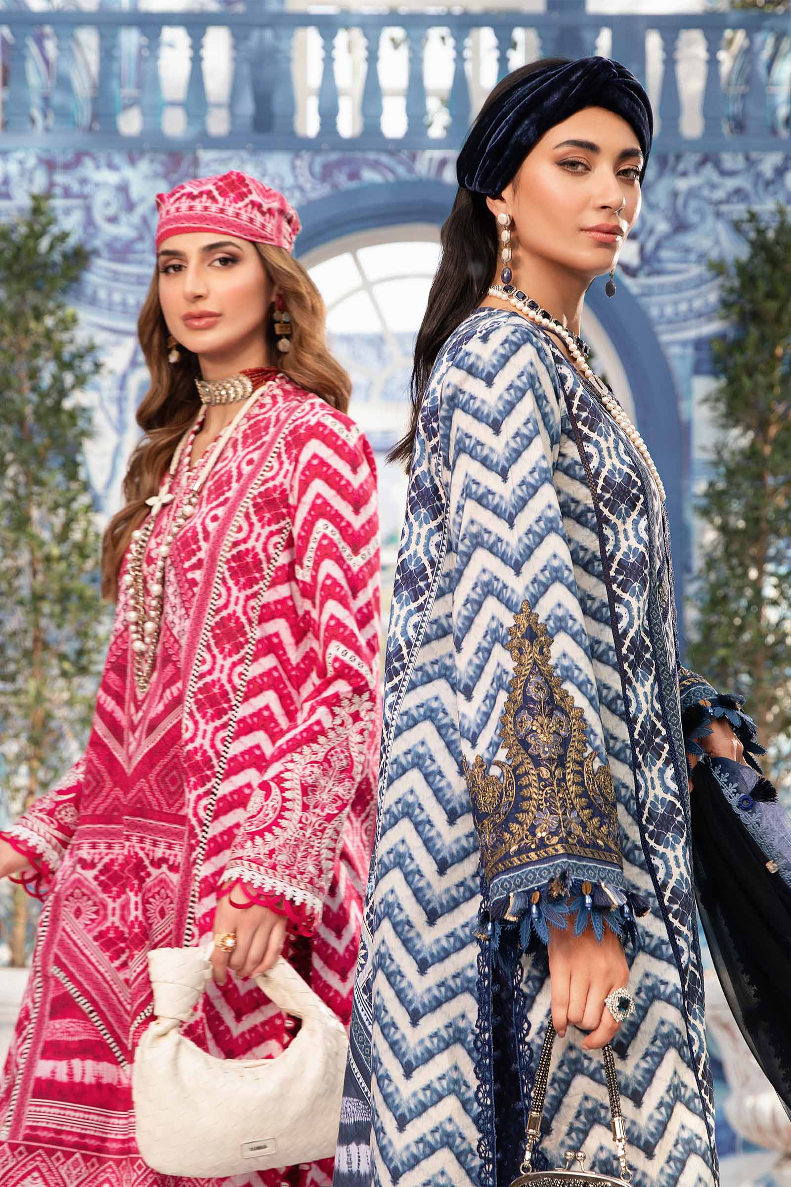 3 Piece Unstitched Printed Suit | MPT-2208-B - Image 2