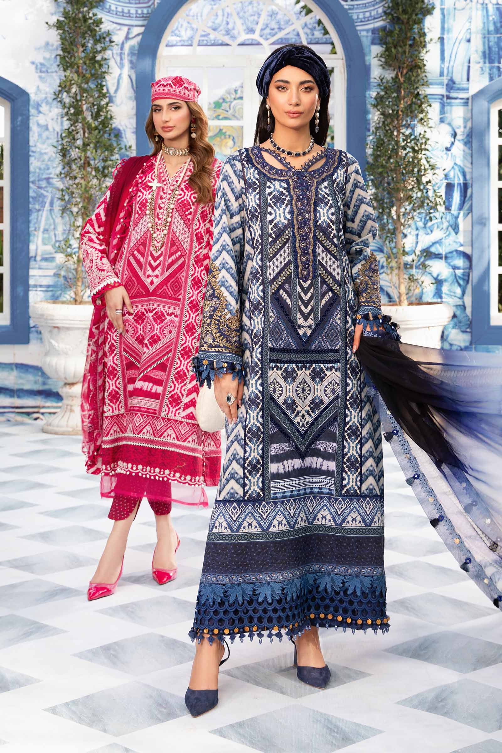3 Piece Unstitched Printed Suit | MPT-2208-B - Image 3