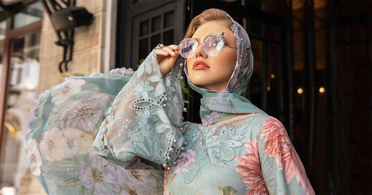 3 Piece Unstitched Printed Cambric Suit | MPT-2306-A - Image 6