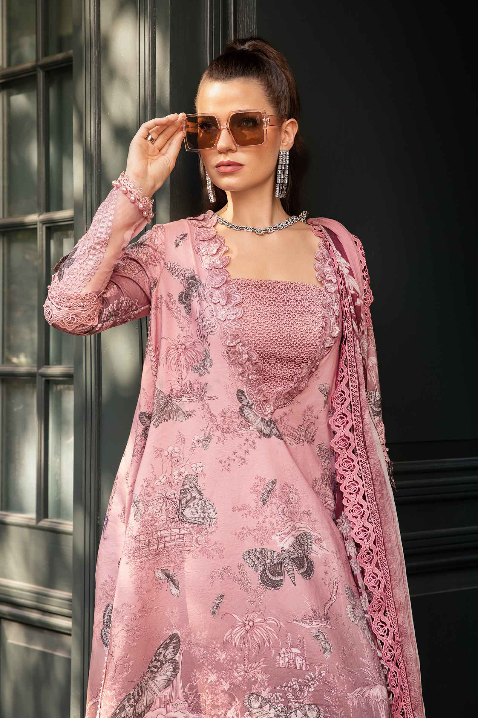 3 Piece Unstitched Printed Cambric Suit | MPT-2308-A - Image 2