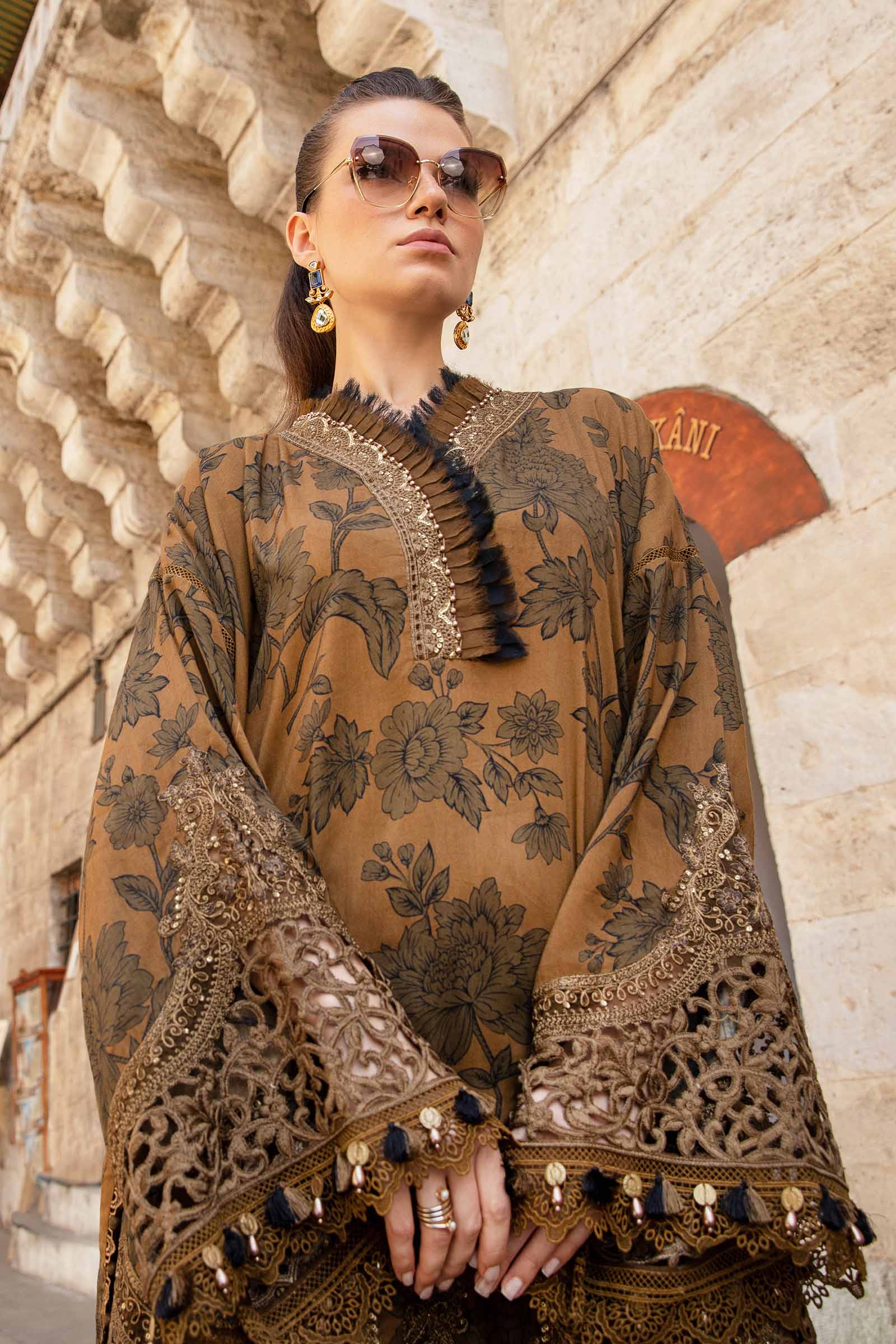 3 Piece Unstitched Printed Cambric Suit | MPT-2309-A - Image 2