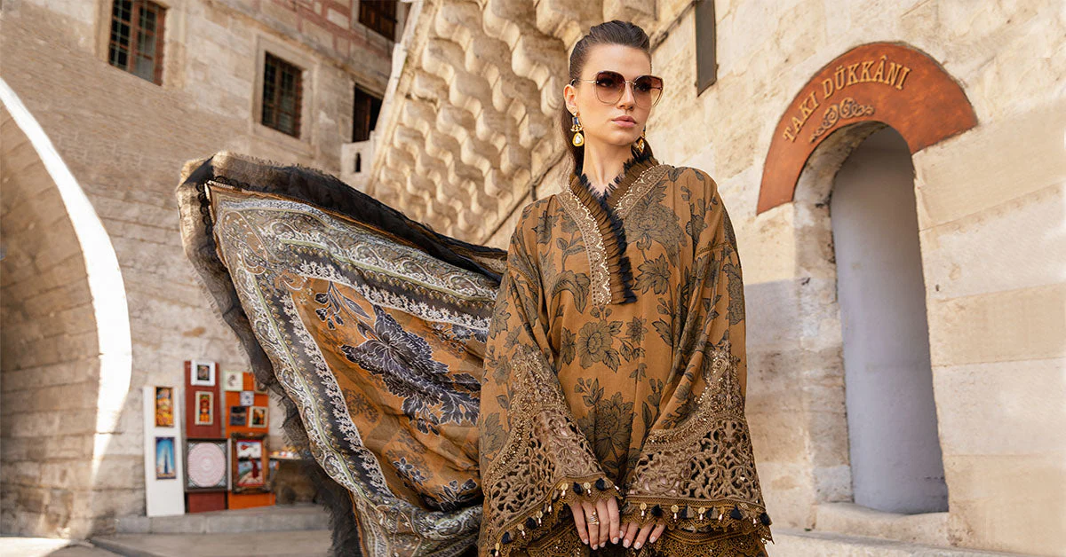 3 Piece Unstitched Printed Cambric Suit | MPT-2309-A - Image 6