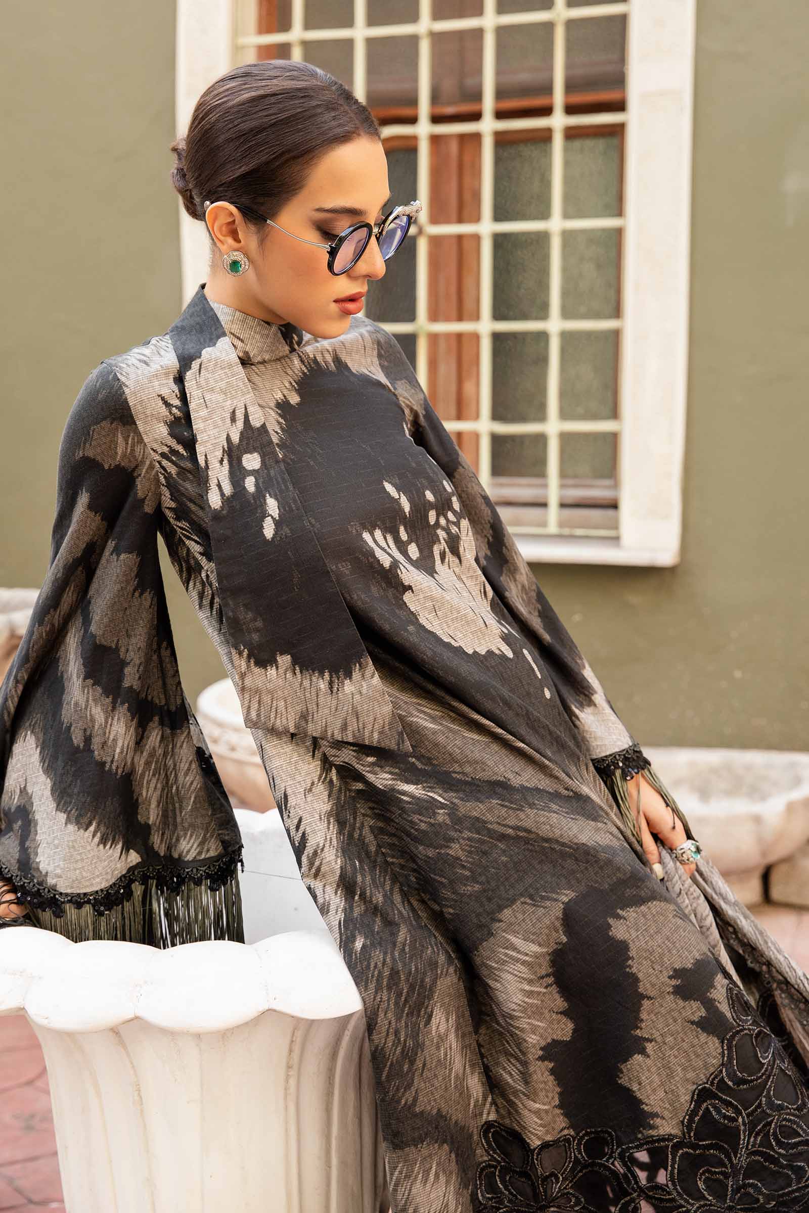 3 Piece Unstitched Printed Cambric Suit | MPT-2310-A - Image 3