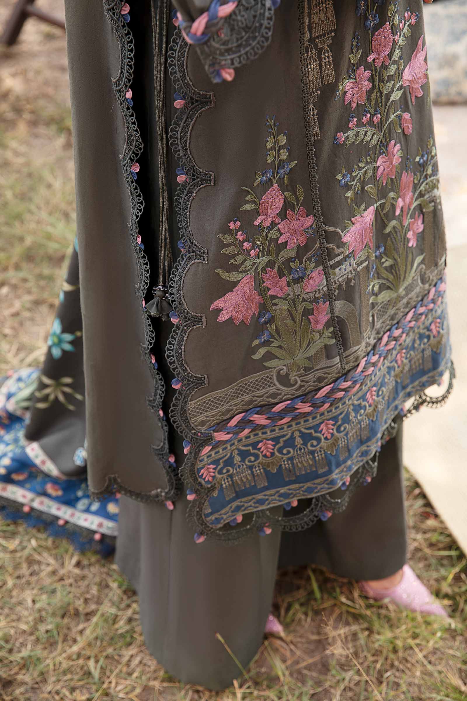 3 Piece Unstitched Printed Linen Suit | MPT-2401-A - Image 5