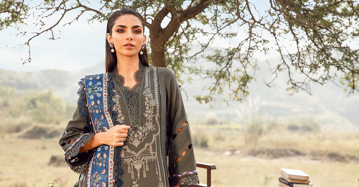 3 Piece Unstitched Printed Linen Suit | MPT-2401-A - Image 6