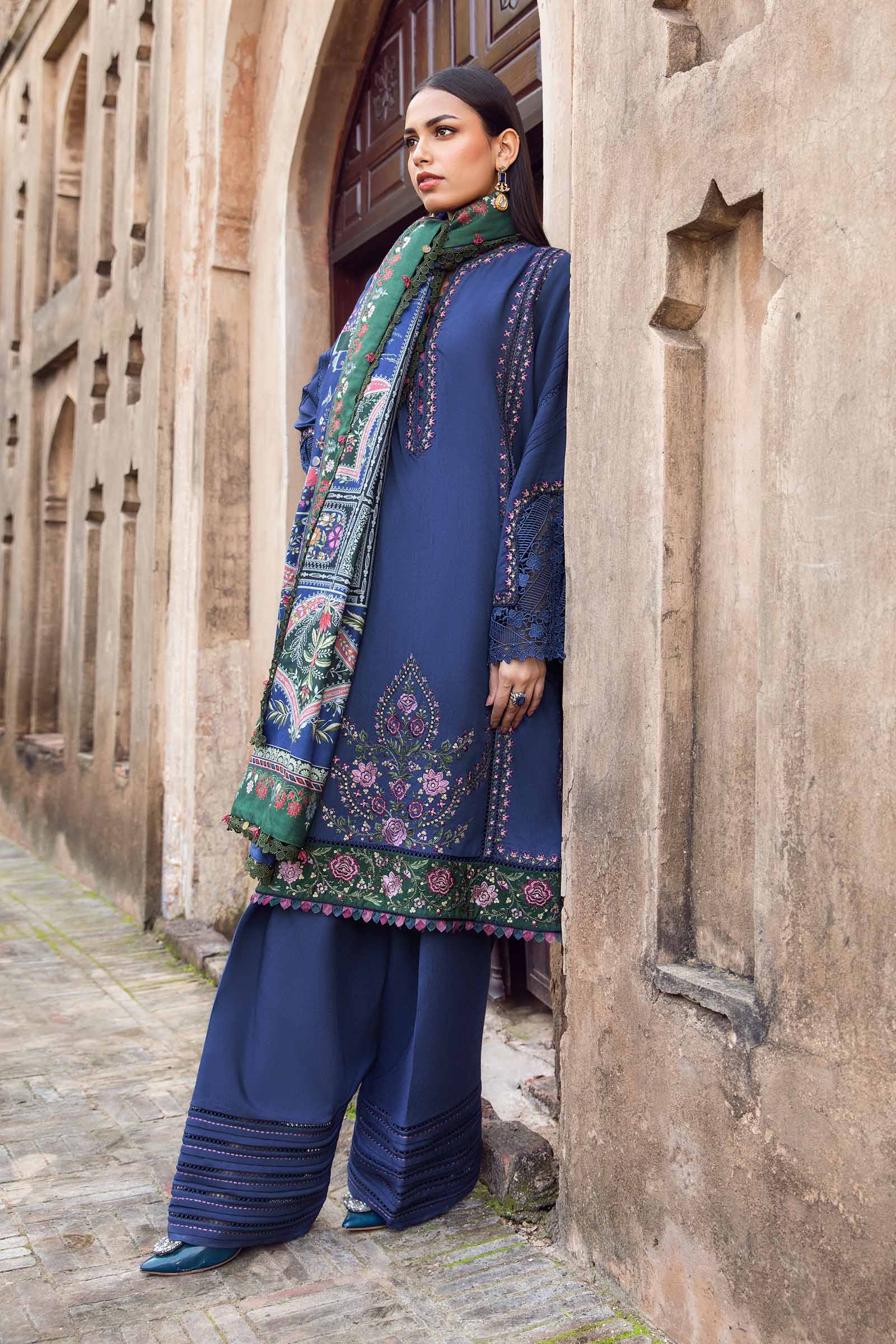 3 Piece Unstitched Printed Linen Suit | MPT-2405-A - Image 4