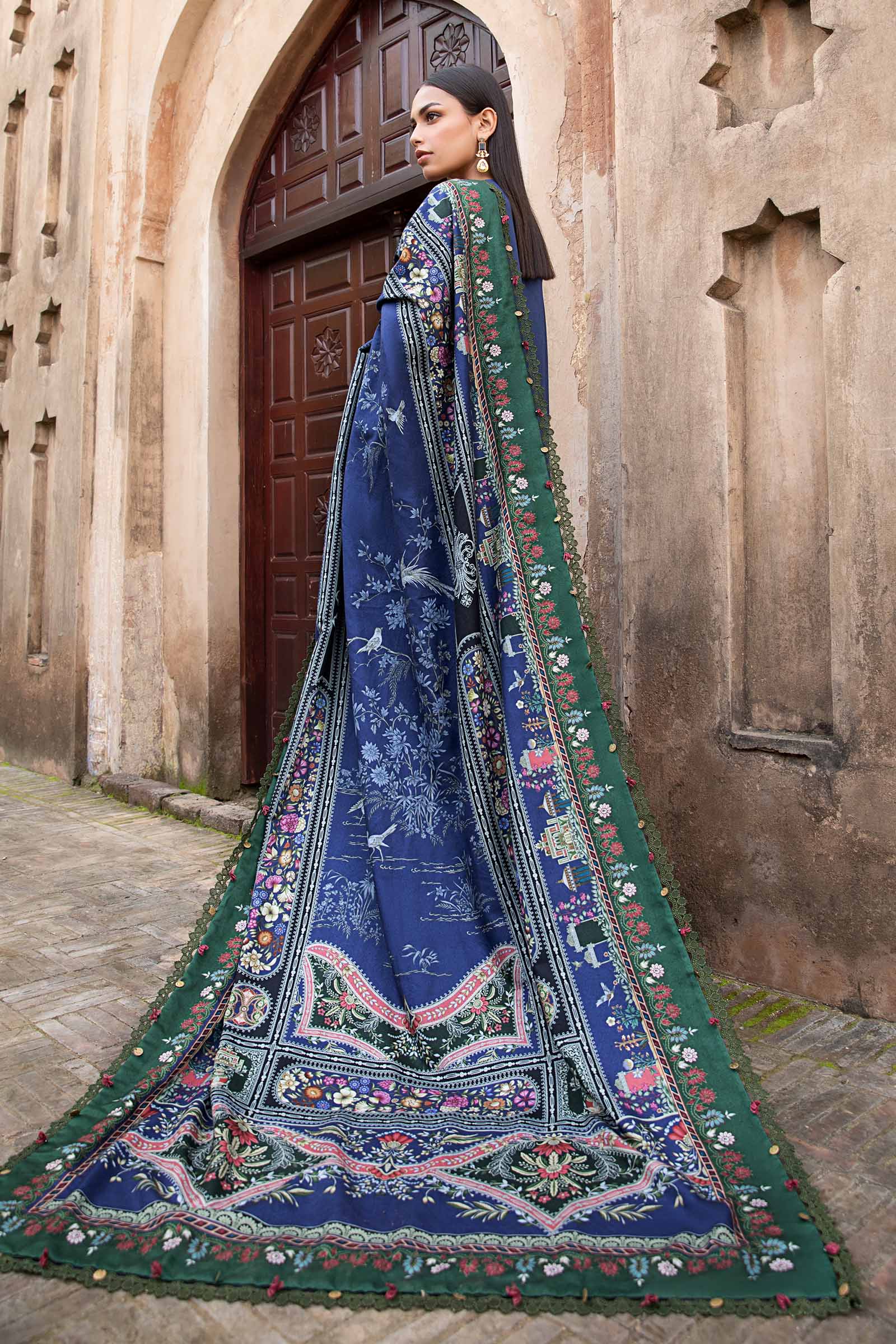 3 Piece Unstitched Printed Linen Suit | MPT-2405-A - Image 6