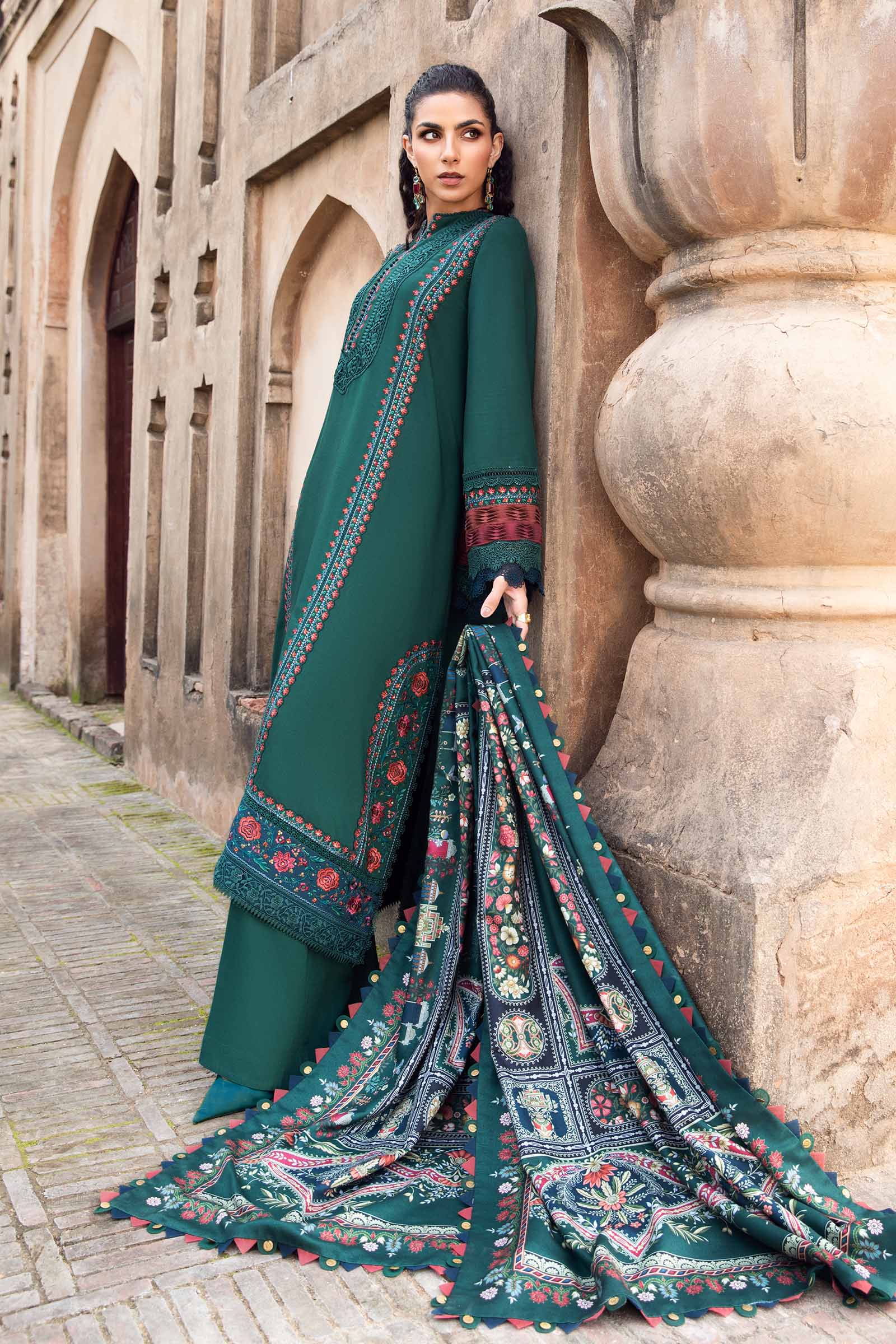 3 Piece Unstitched Printed Linen Suit | MPT-2405-B - Image 6