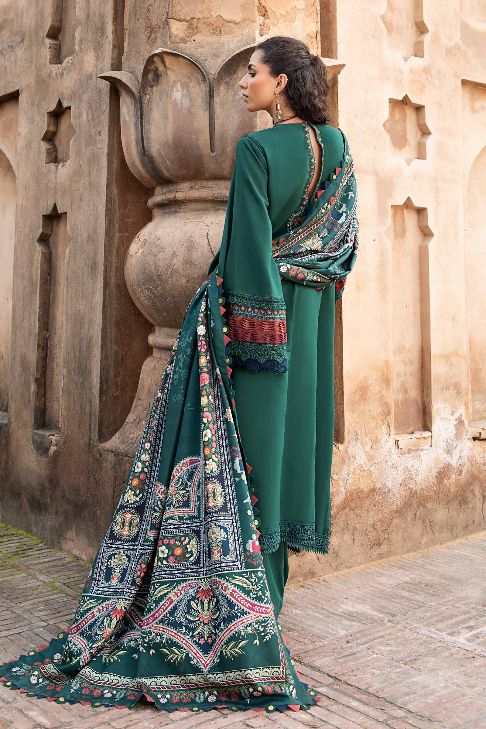 3 Piece Unstitched Printed Linen Suit | MPT-2405-B - Image 7