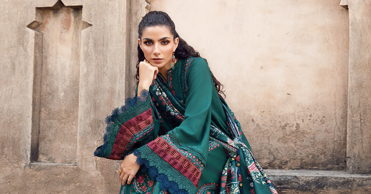 3 Piece Unstitched Printed Linen Suit | MPT-2405-B - Image 8