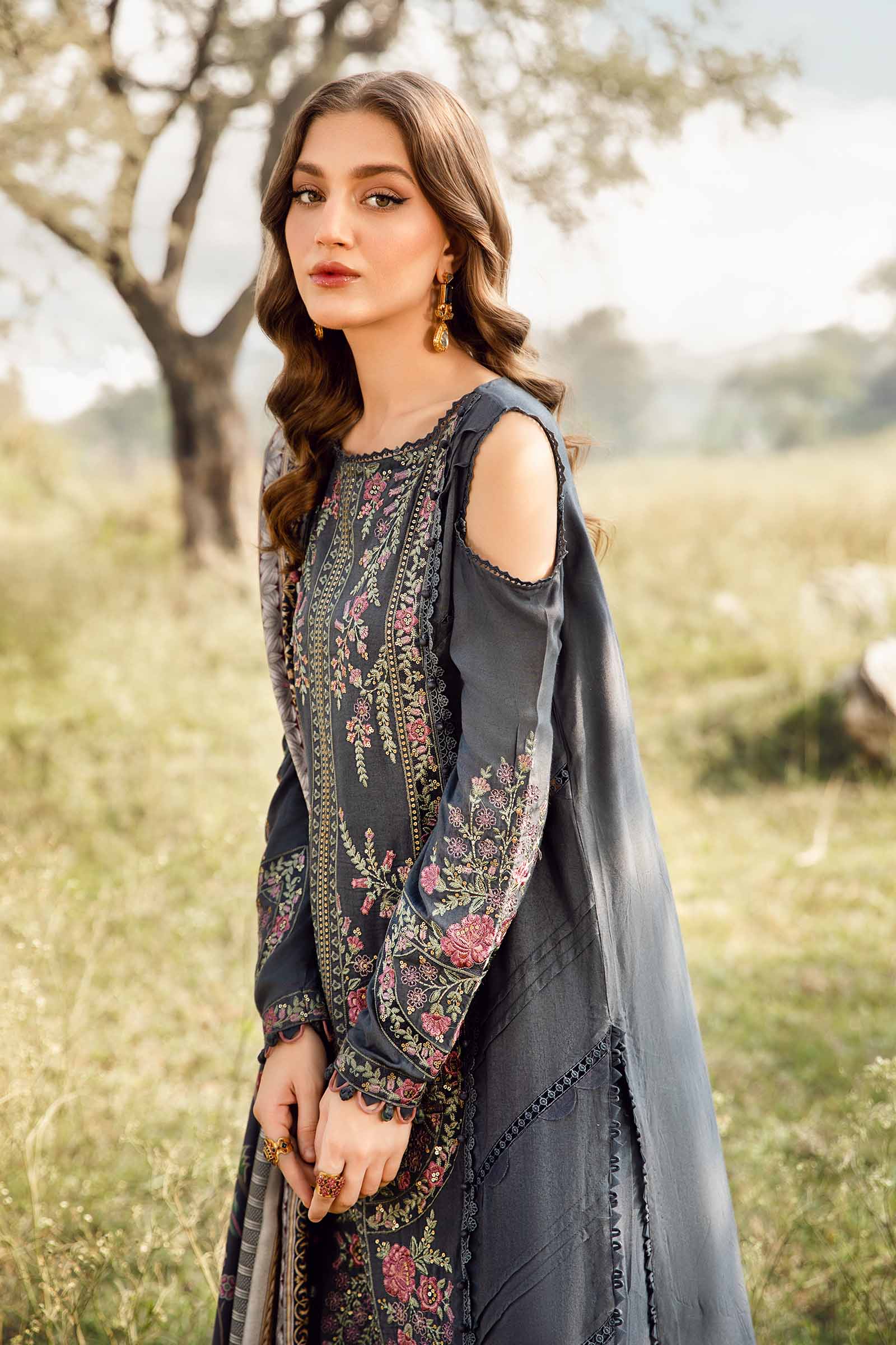 3 Piece Unstitched Printed Linen Suit | MPT-2406-A - Image 5
