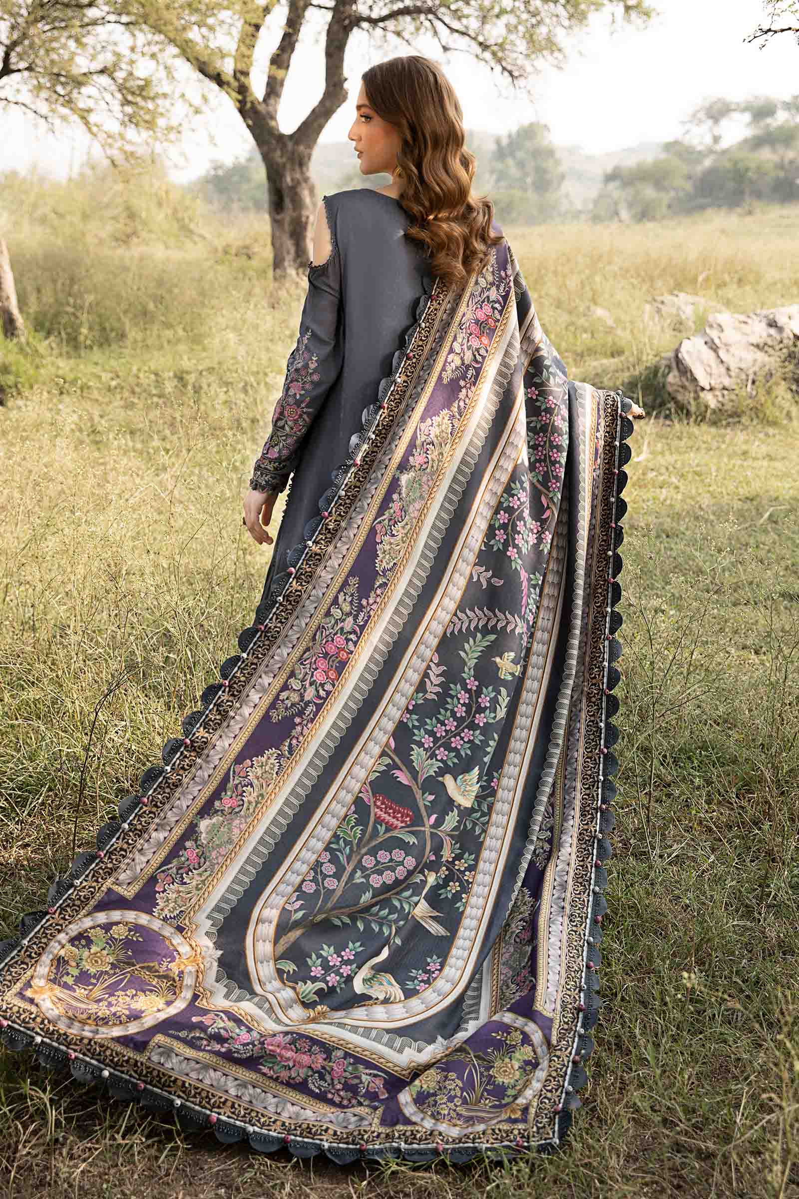 3 Piece Unstitched Printed Linen Suit | MPT-2406-A - Image 6