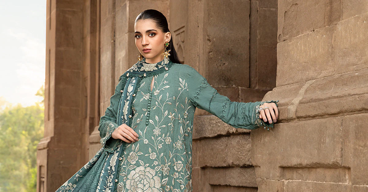 3 Piece Unstitched Printed Linen Suit | MPT-2408-A - Image 5