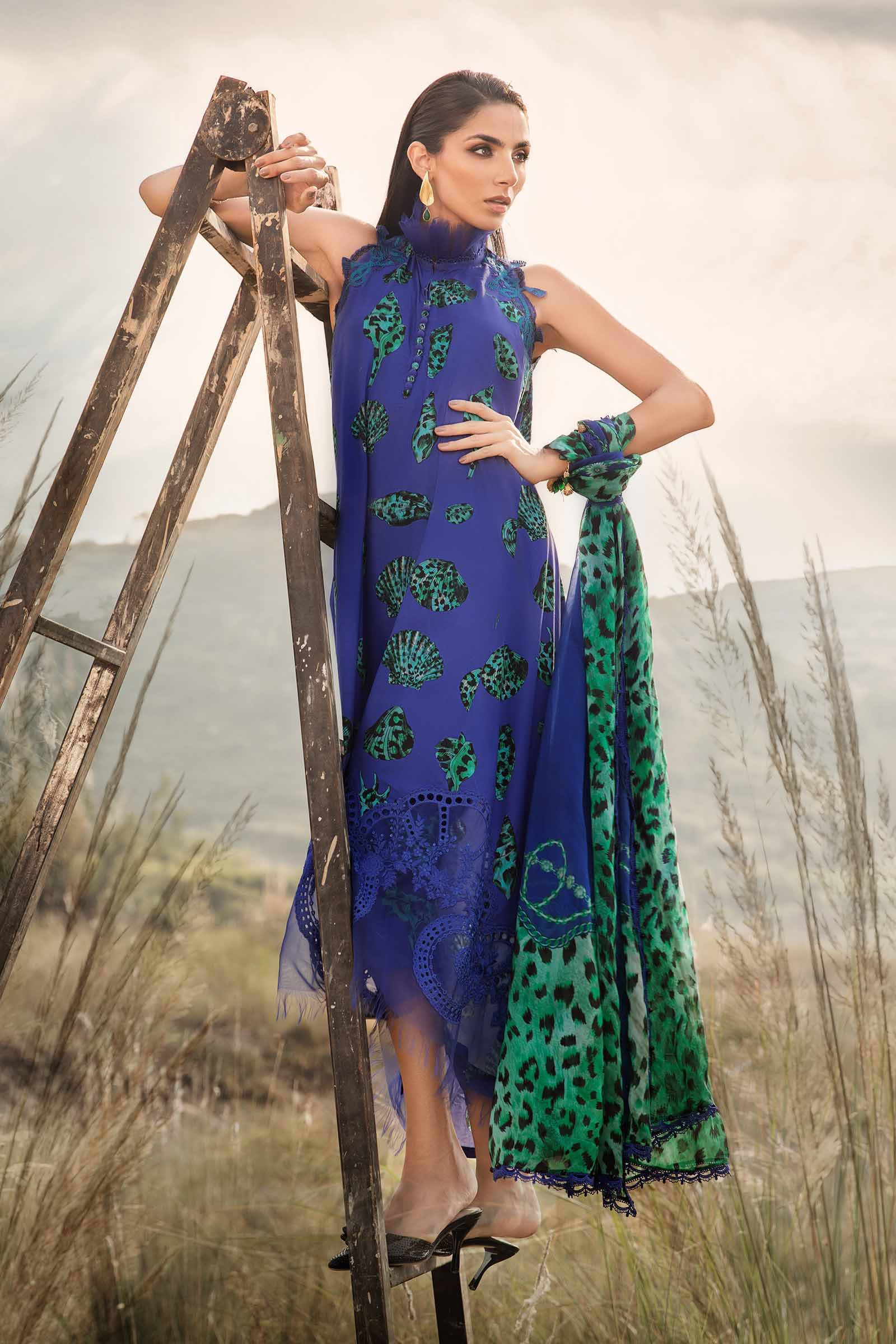 3 Piece Unstitched Printed Linen Suit | MPT-2410-A - Image 5