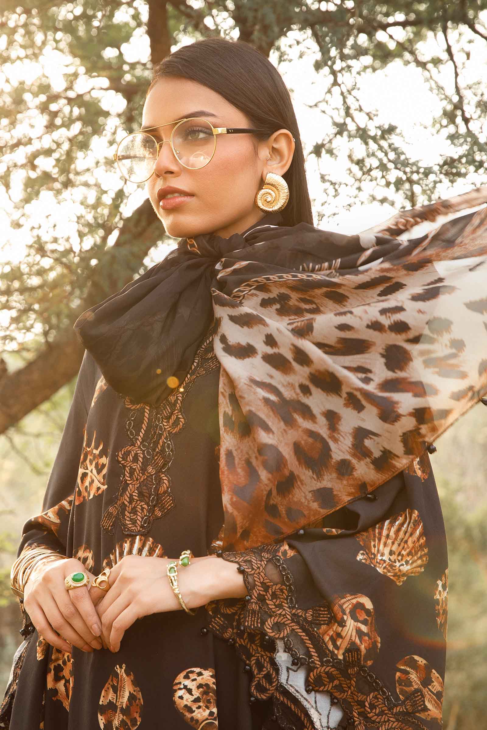 3 Piece Unstitched Printed Linen Suit | MPT-2410-B - Image 2