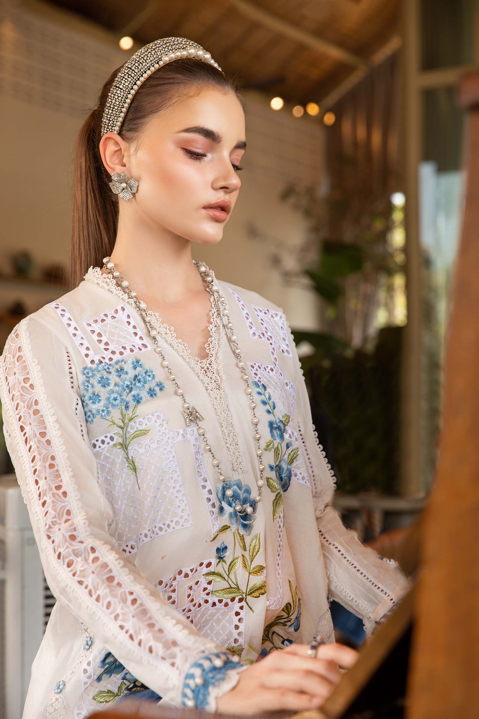 3 Piece Unstitched Printed Lawn Suit | MPT-2501-A - Image 3