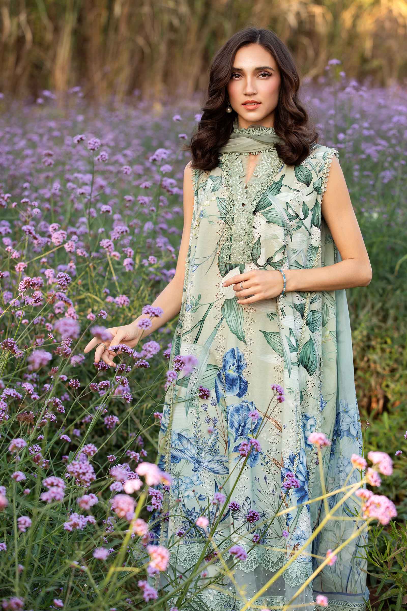 3 Piece Unstitched Printed Lawn Suit | MPT-2502-B - Image 2