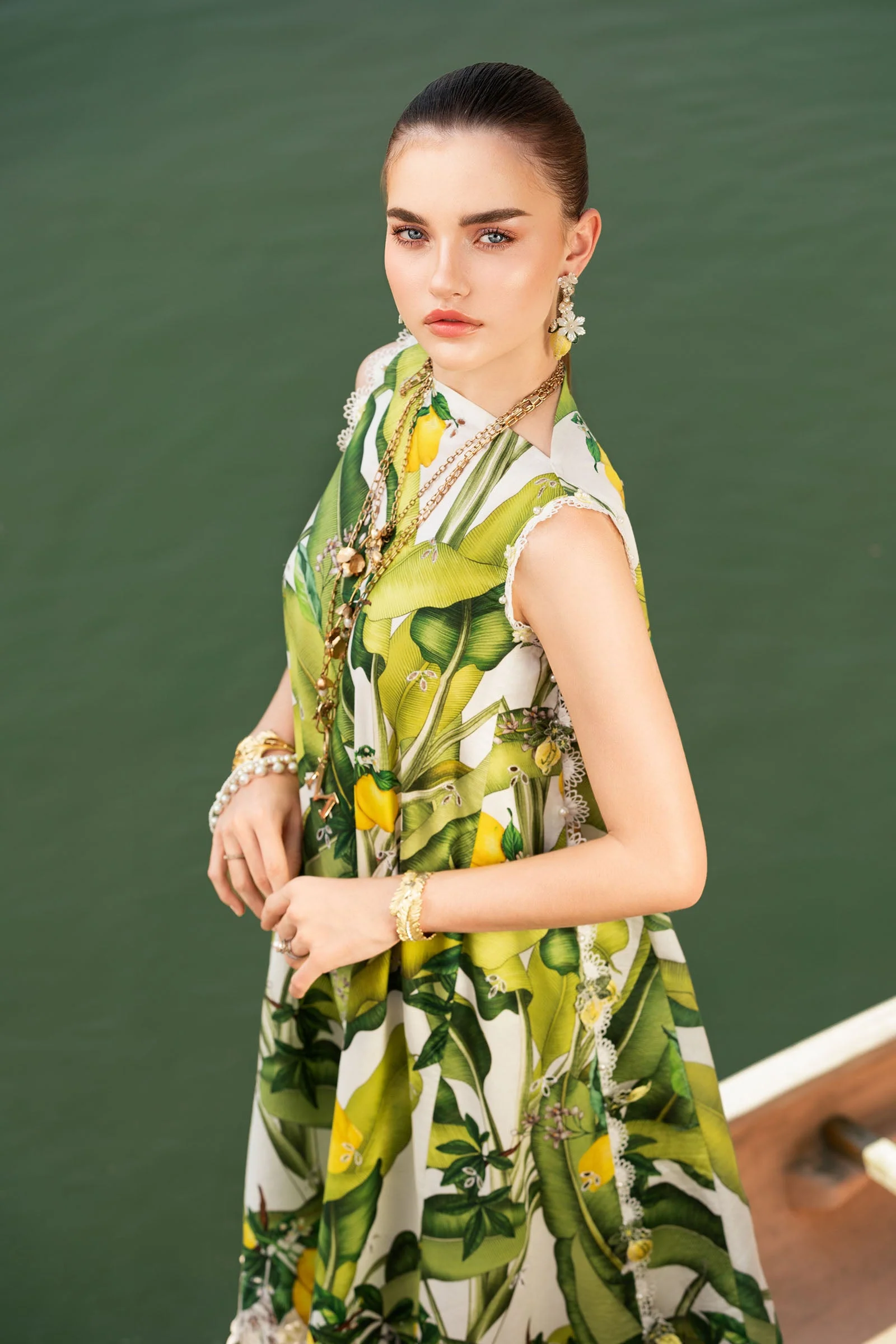 3 Piece Unstitched Printed Lawn Suit | MPT-2503-A - Image 3