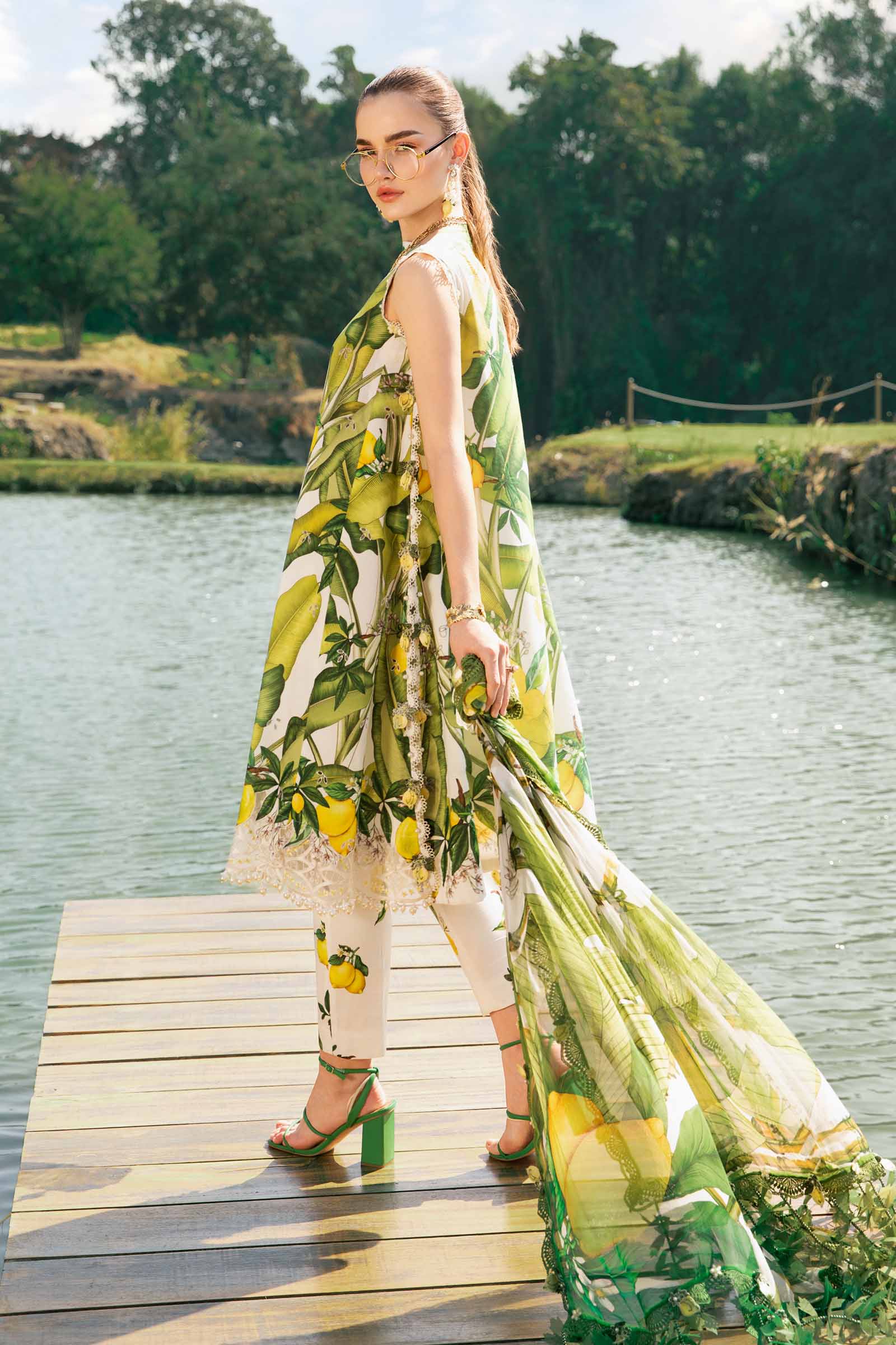 3 Piece Unstitched Printed Lawn Suit | MPT-2503-A - Image 5