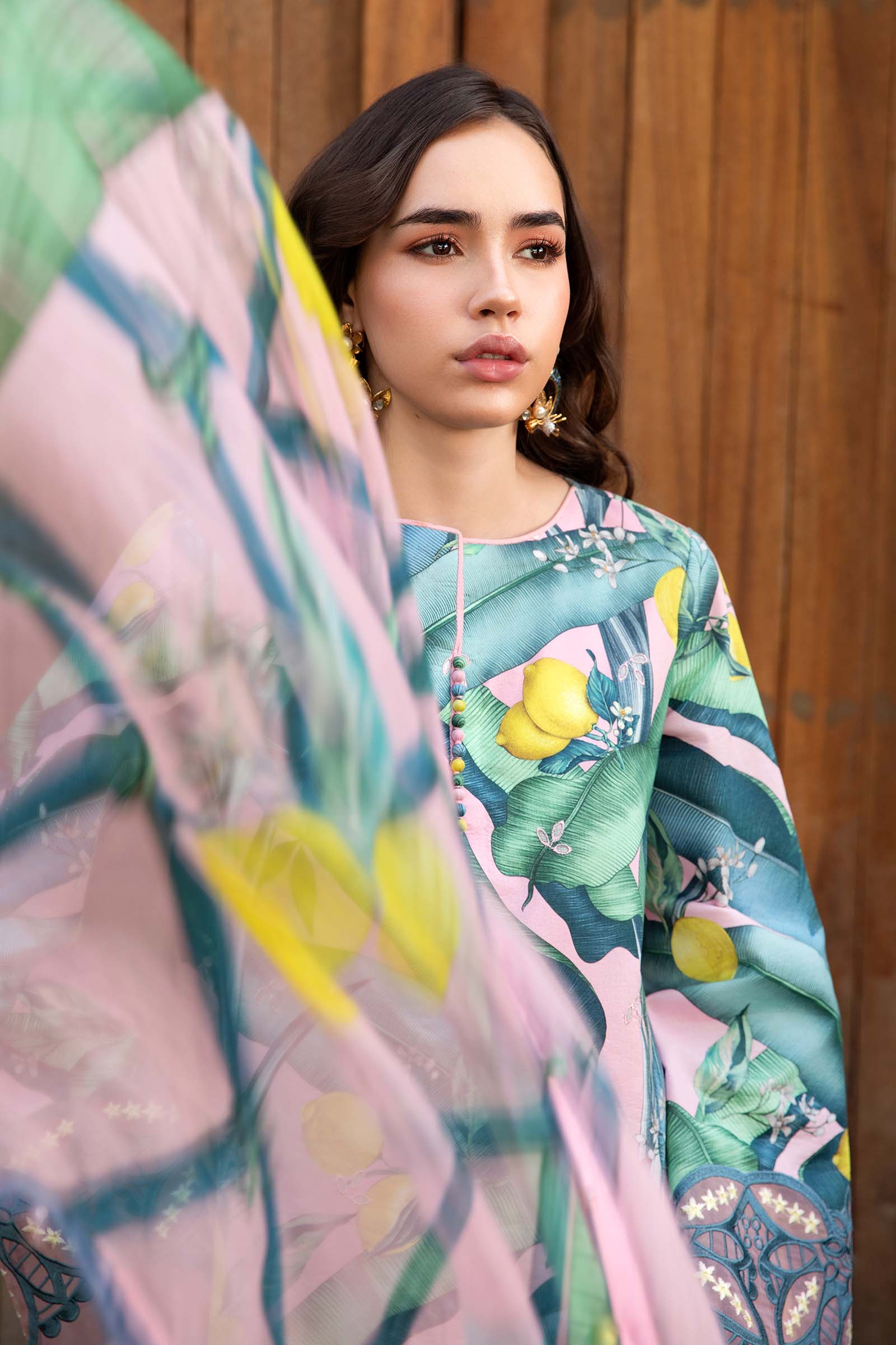 3 Piece Unstitched Printed Lawn Suit | MPT-2503-B - Image 5