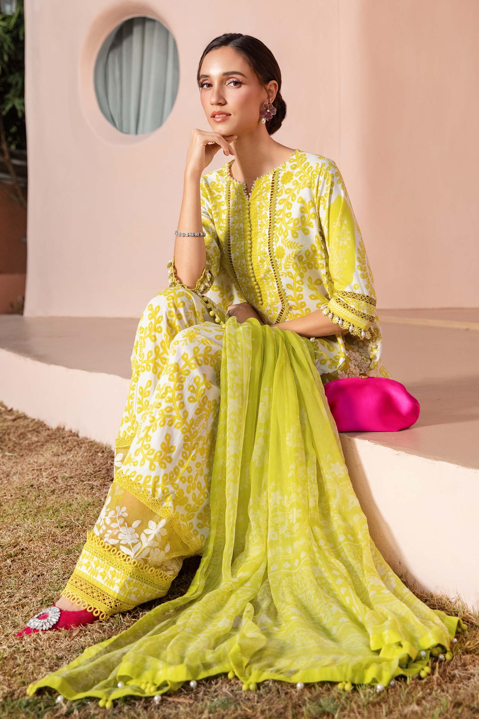 3 Piece Unstitched Printed Lawn Suit | MPT-2504-A - Image 4