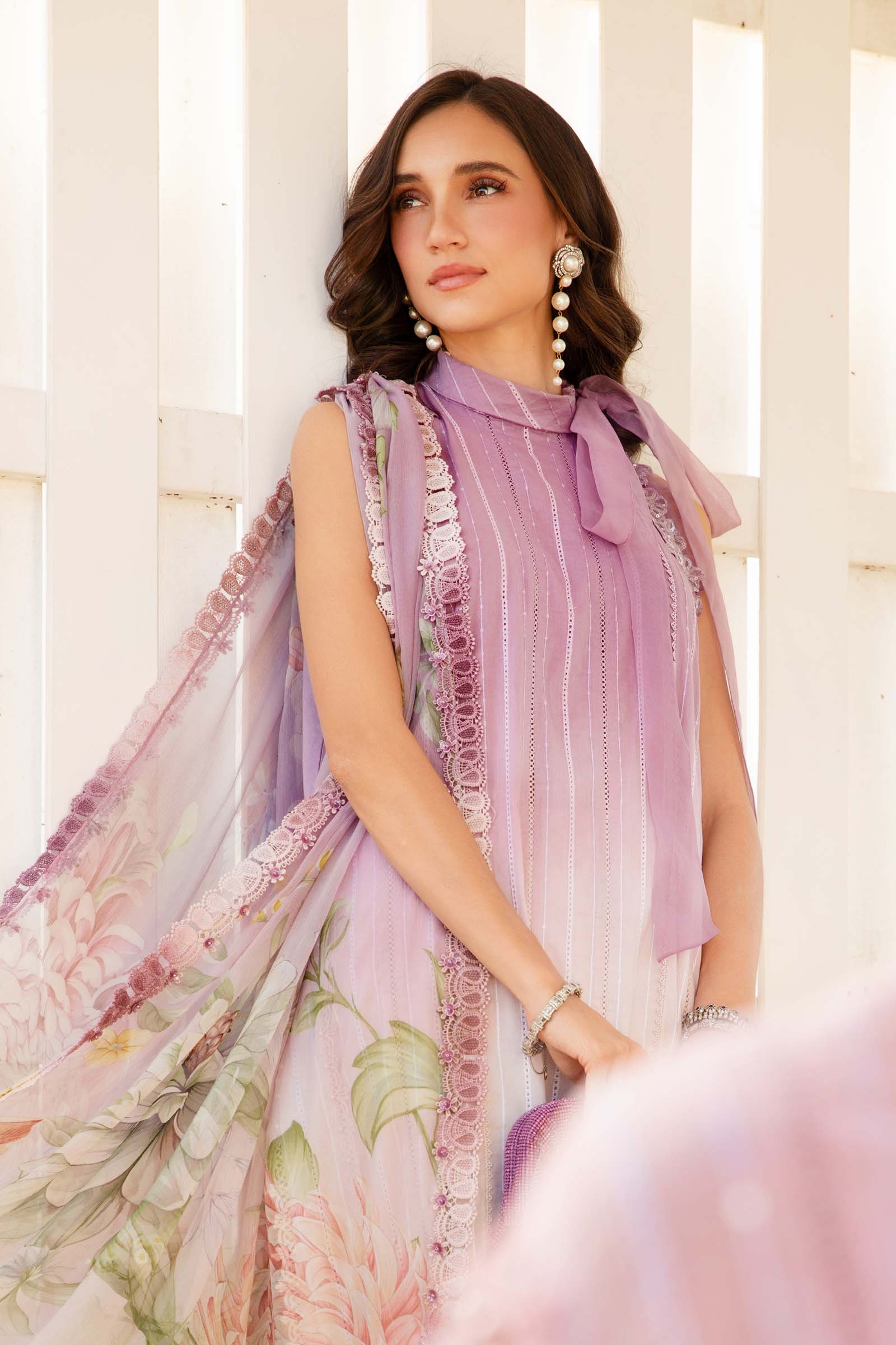 3 Piece Unstitched Printed Lawn Suit | MPT-2506-B - Image 4