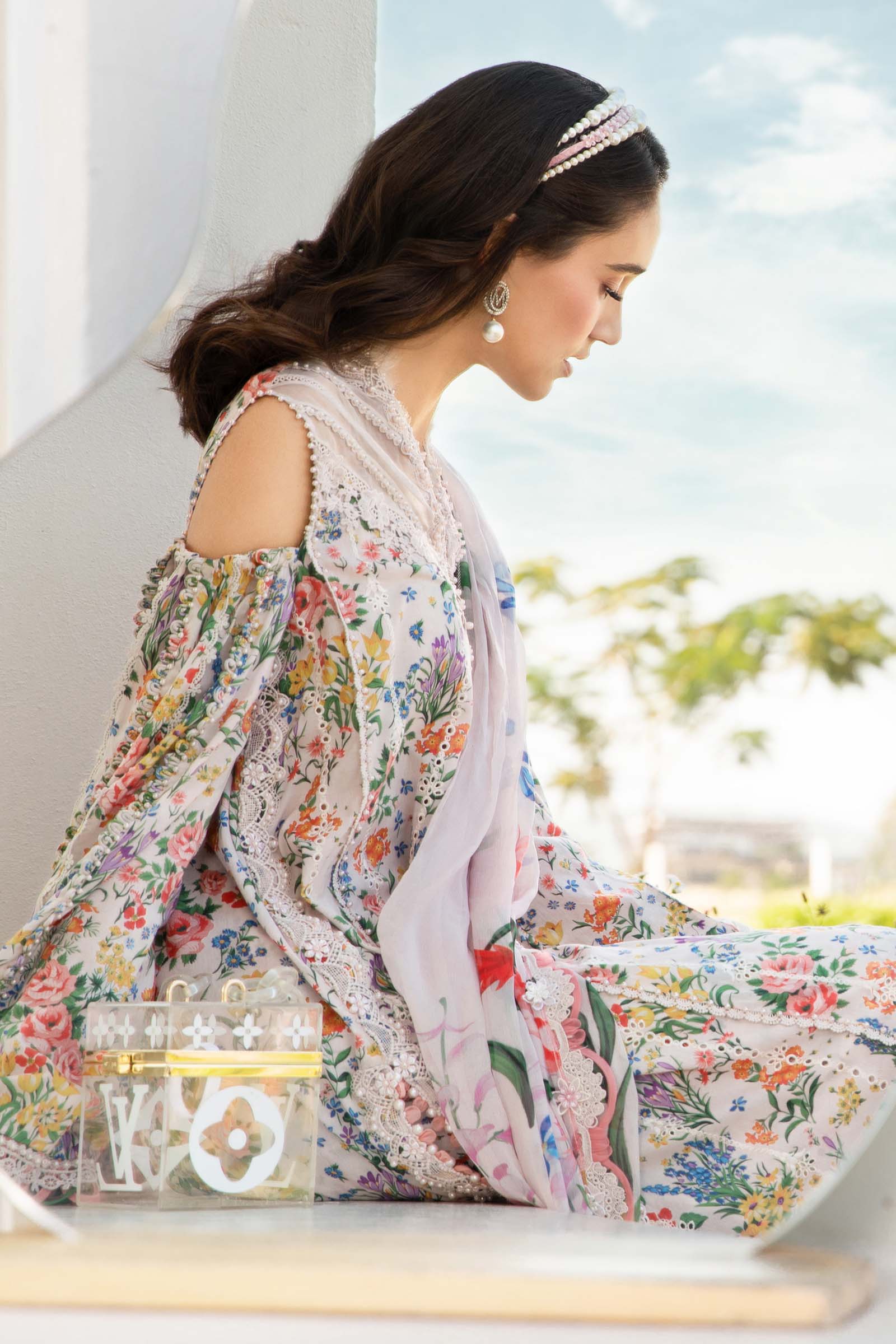 3 Piece Unstitched Printed Lawn Suit | MPT-2507-A - Image 2