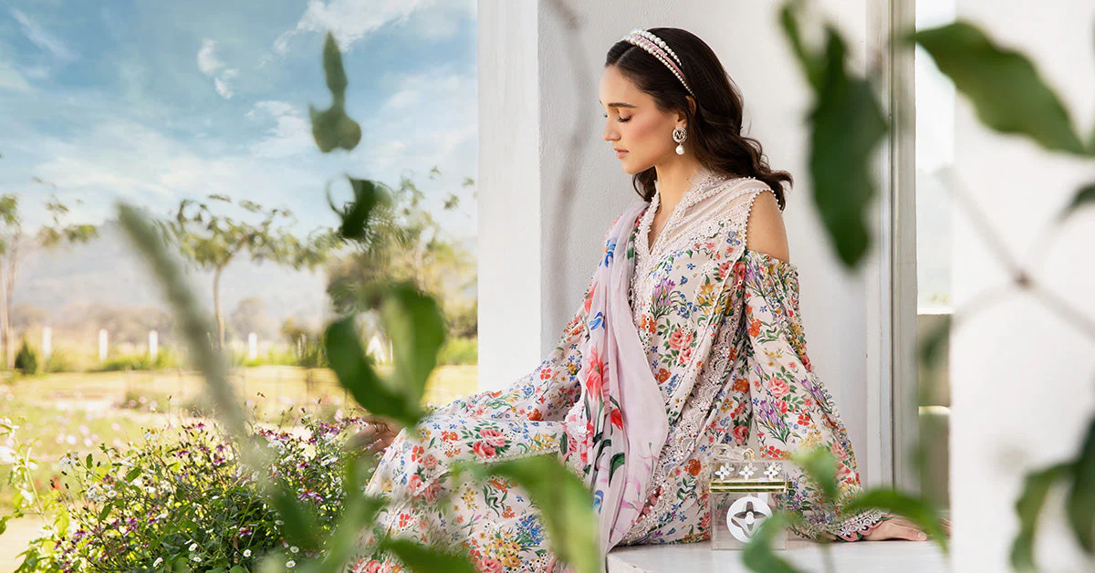 3 Piece Unstitched Printed Lawn Suit | MPT-2507-A - Image 9