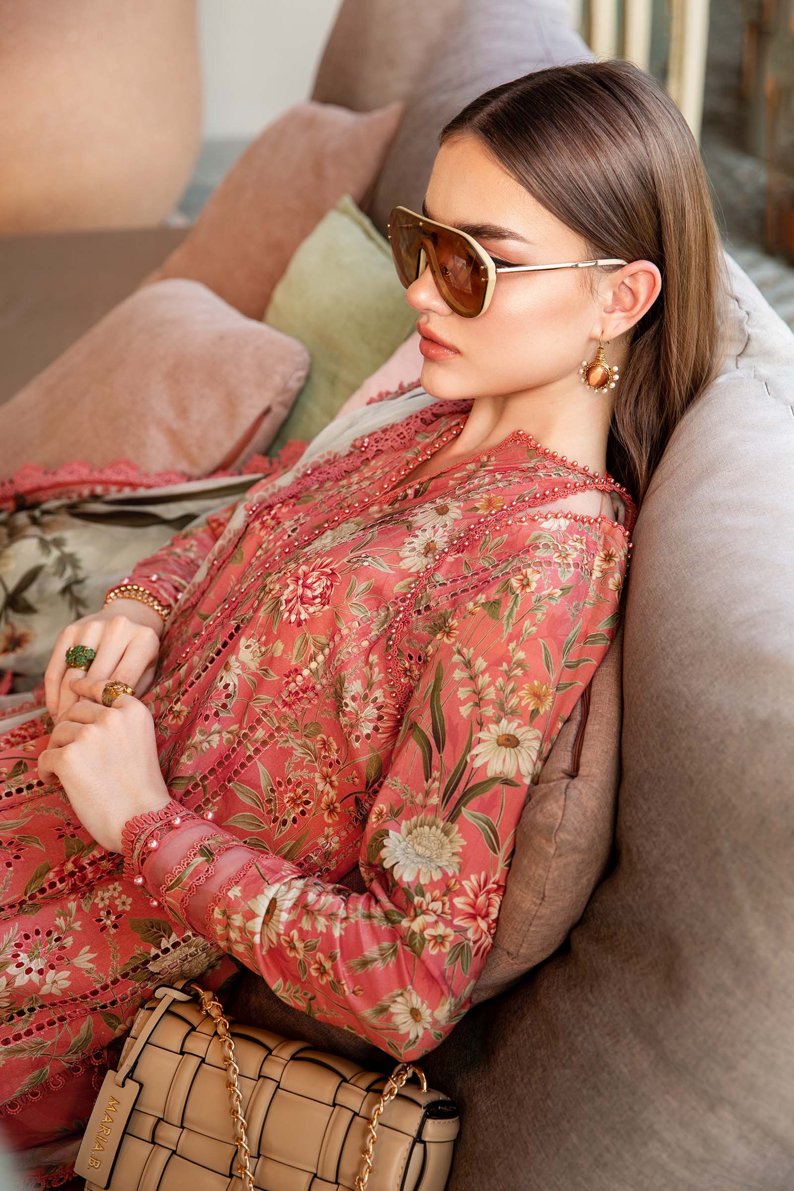 3 Piece Unstitched Printed Lawn Suit | MPT-2508-A - Image 3