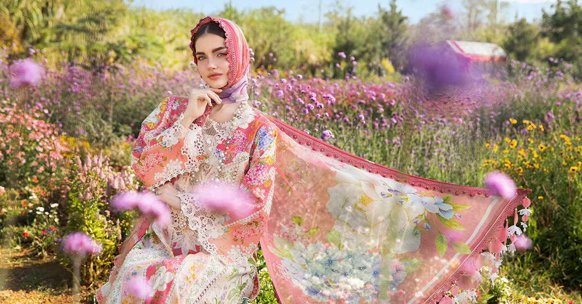 3 Piece Unstitched Printed Lawn Suit | MPT-2509-B - Image 6