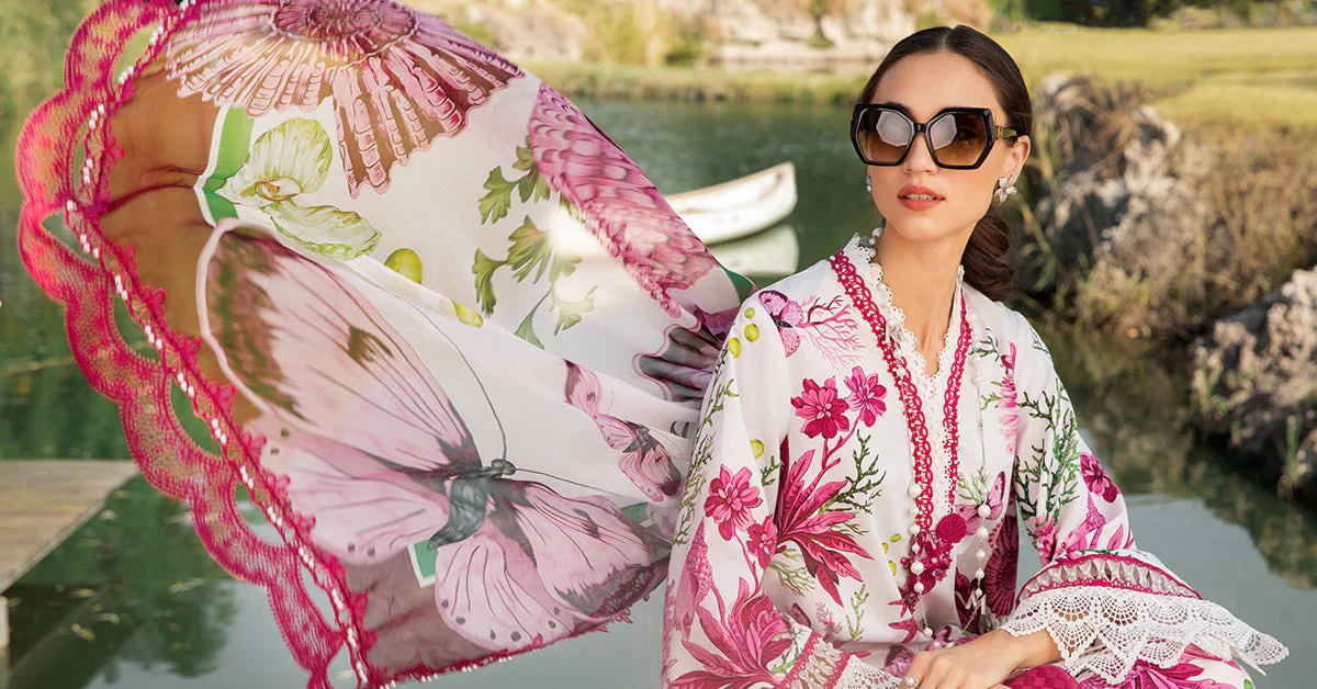 3 Piece Unstitched Printed Lawn Suit | MPT-2510-A - Image 8