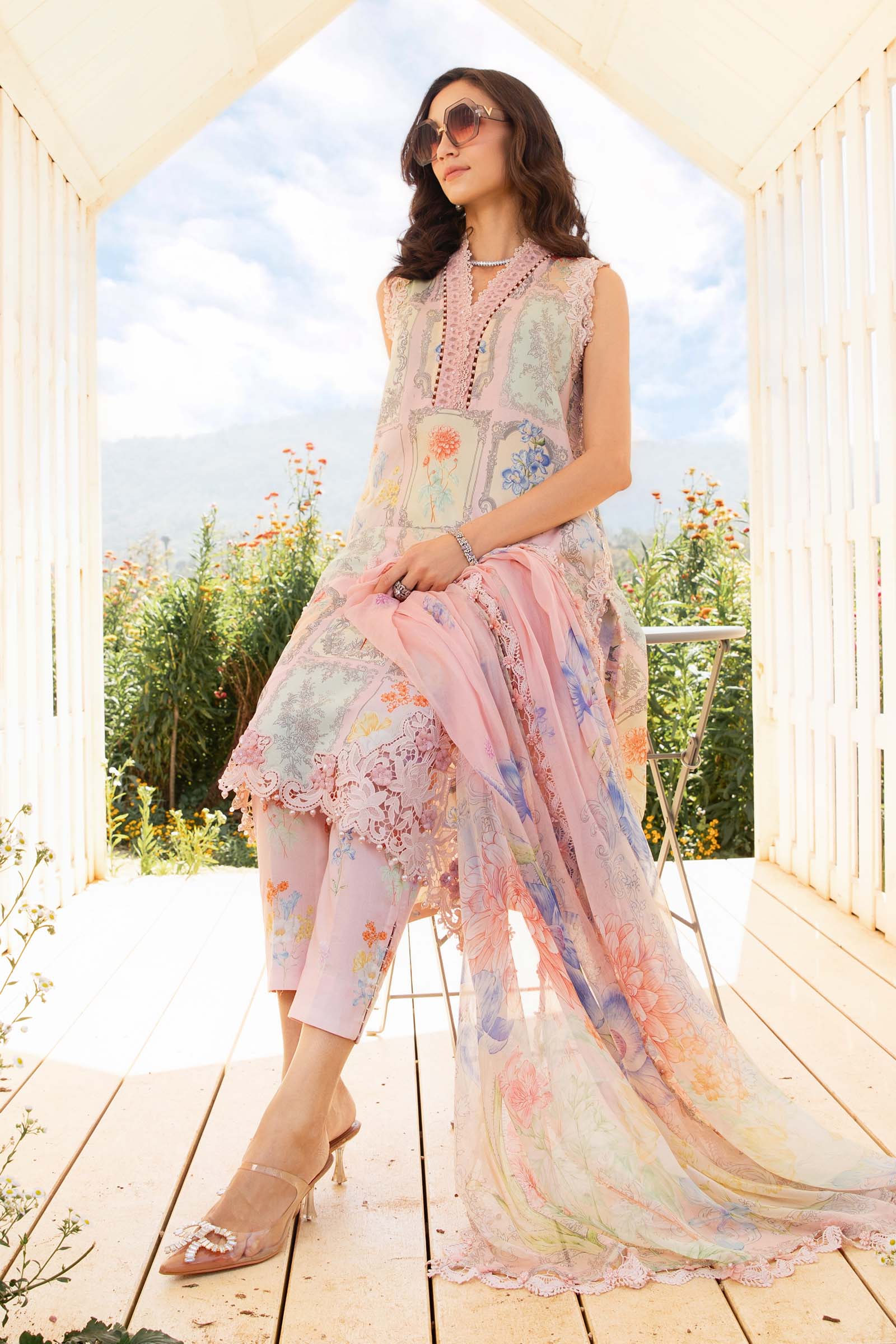 3 Piece Unstitched Printed Lawn Suit | MPT-2511-A - Image 2