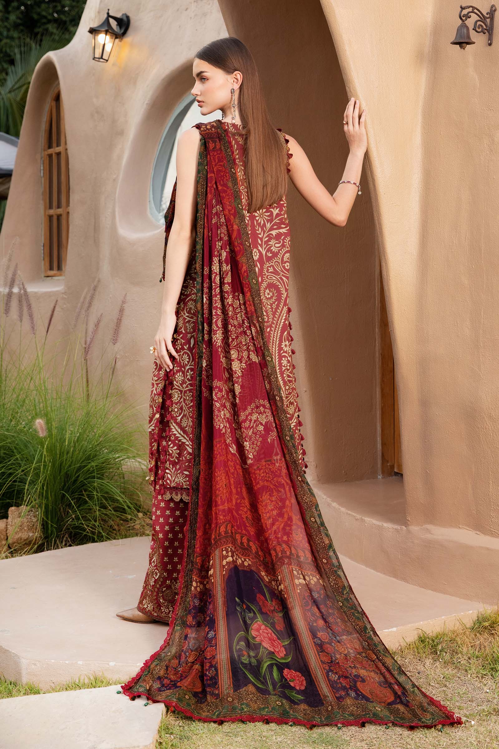 3 Piece Unstitched Printed Lawn Suit | MPT-2512-A - Image 5