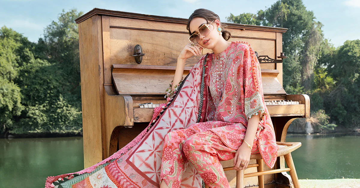 3 Piece Unstitched Printed Lawn Suit | MPT-2513-A - Image 4