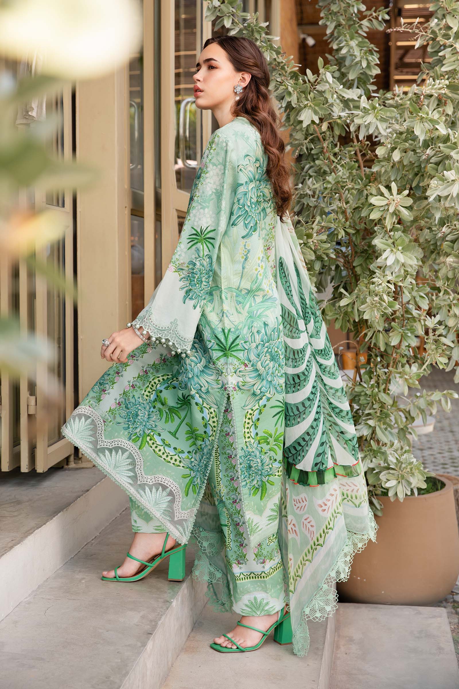 3 Piece Unstitched Printed Lawn Suit | MPT-2514-A - Image 5
