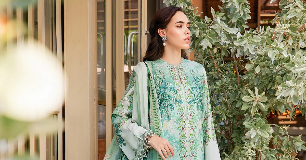 3 Piece Unstitched Printed Lawn Suit | MPT-2514-A - Image 6
