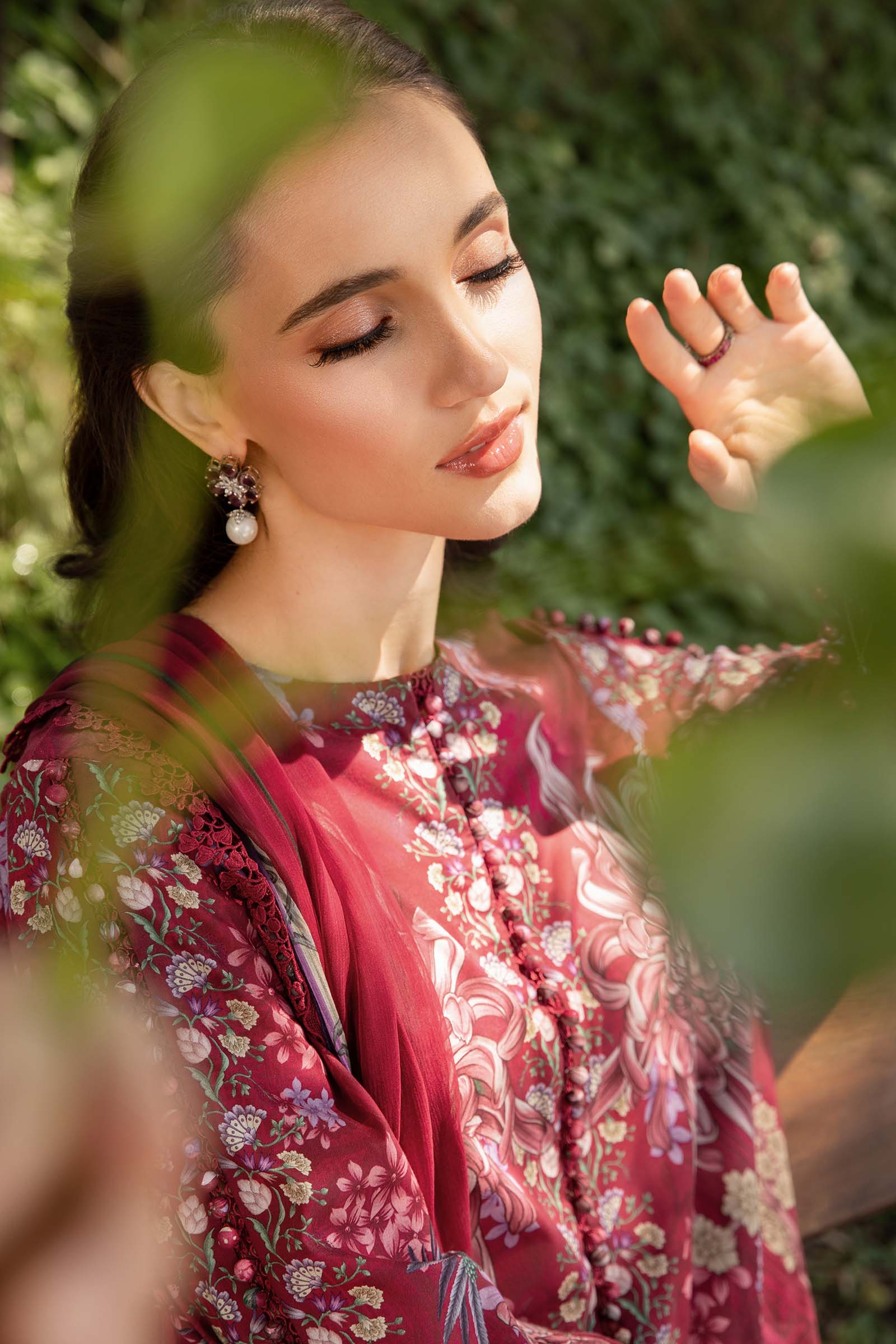 3 Piece Unstitched Printed Lawn Suit | MPT-2514-B - Image 3