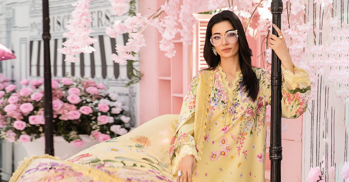 3 Piece Unstitched Embroidered Lawn Suit | MPT-2603-A - Image 5