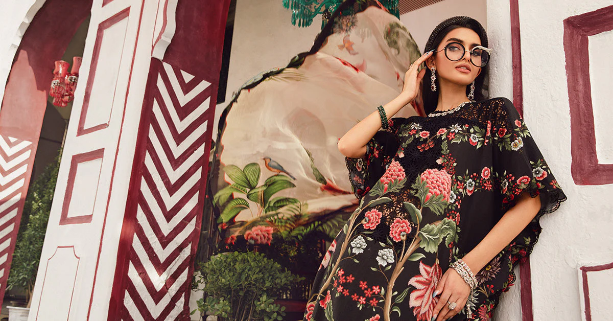 3 Piece Unstitched Embroidered Cambric Suit | MPT-2709-B - Image 7