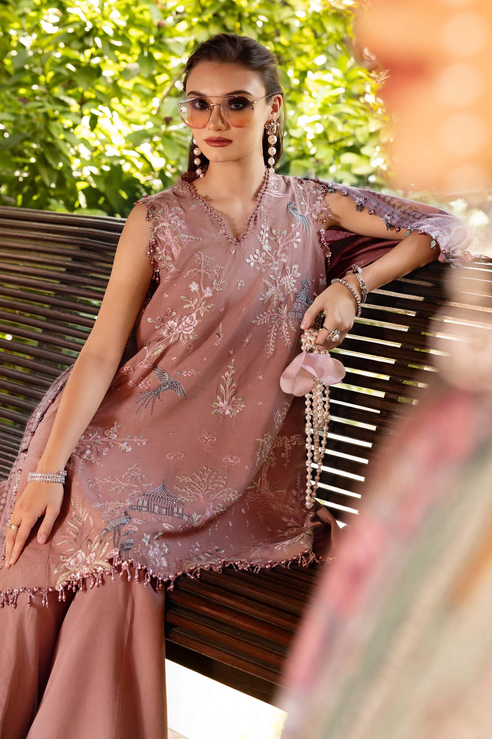 3 Piece Unstitched Embroidered Twill Linen Suit - Image 6