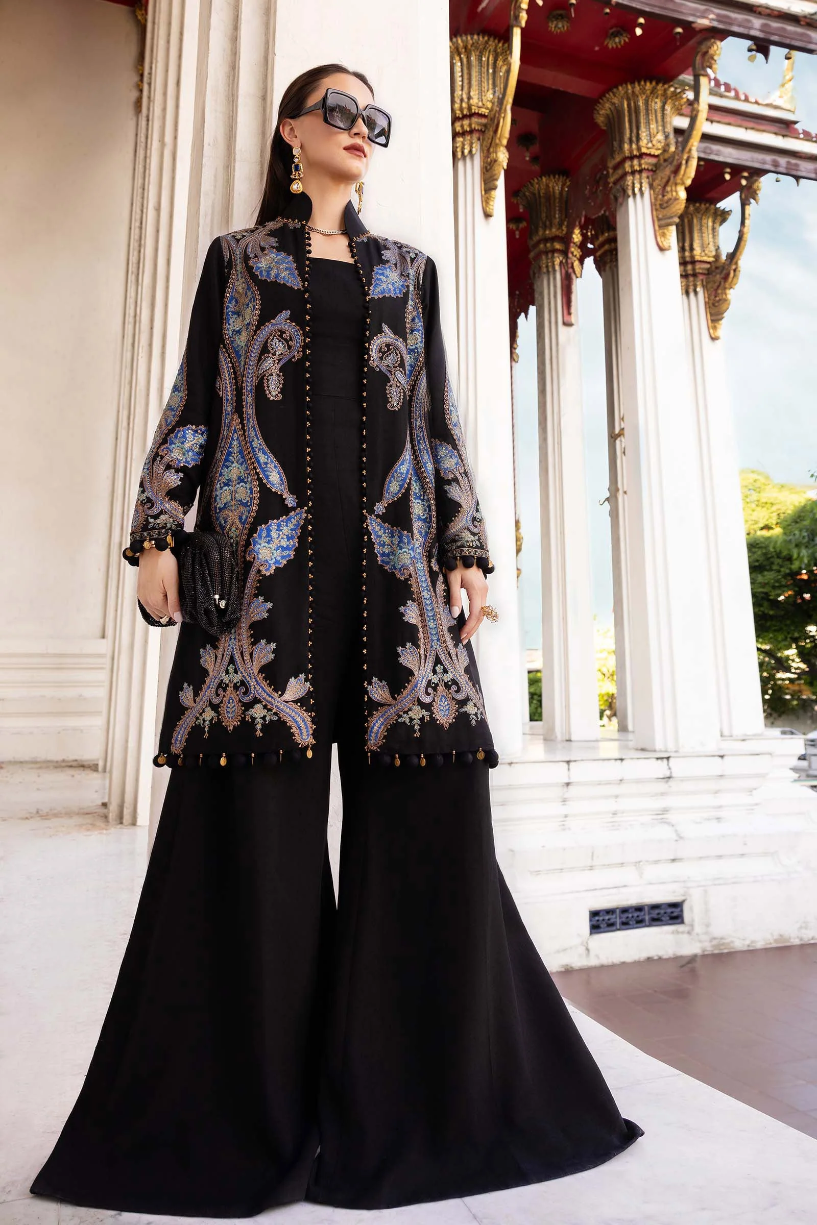 3 Piece Unstitched Embroidered Twill Linen Suit - Image 7