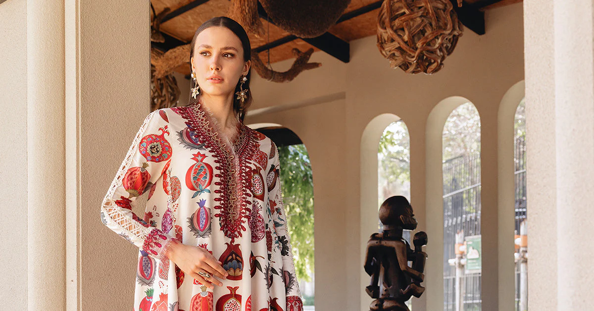 3 Piece Unstitched Embroidered Lawn Suit - Image 6