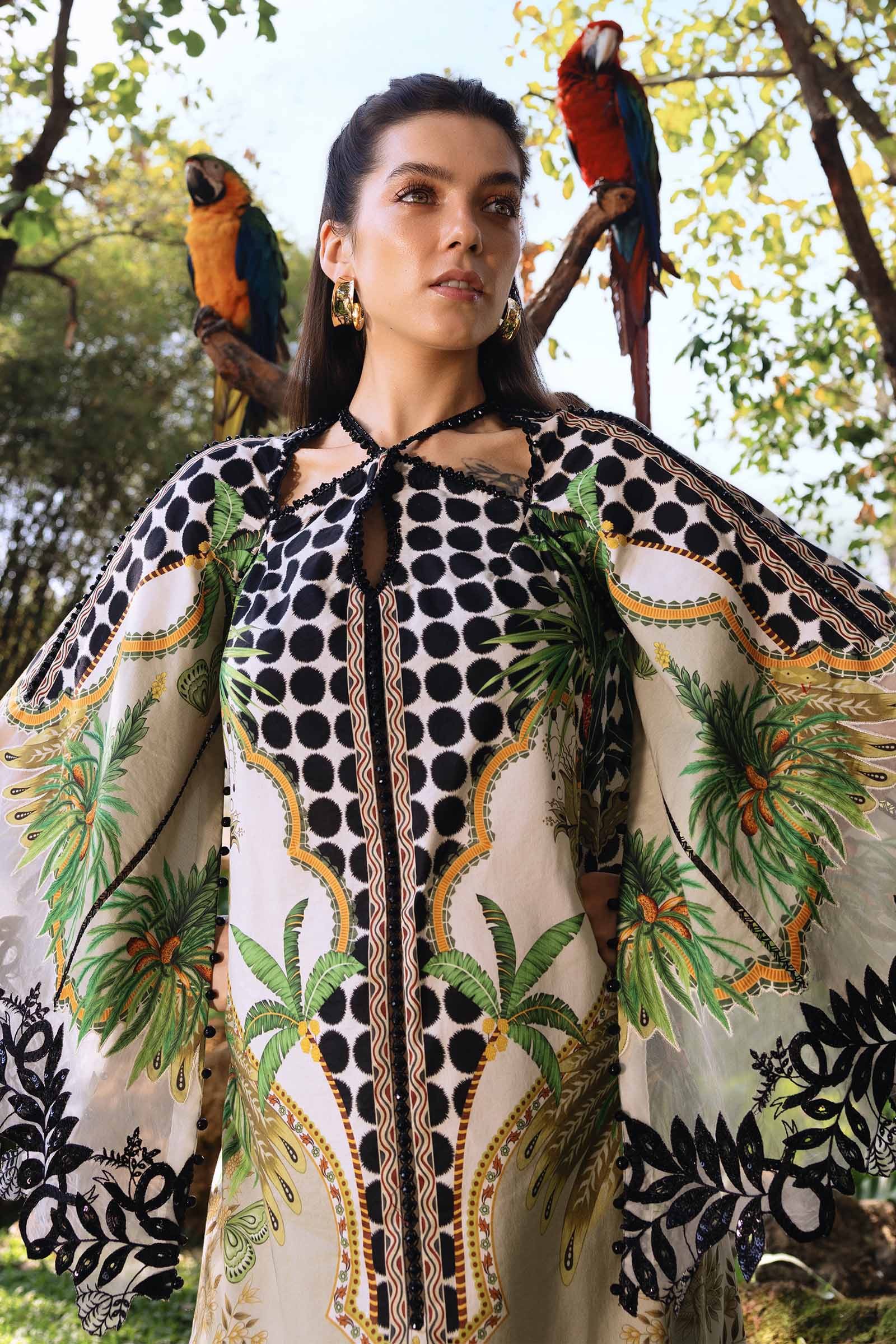 3 Piece Unstitched Embroidered Lawn Suit - Image 3