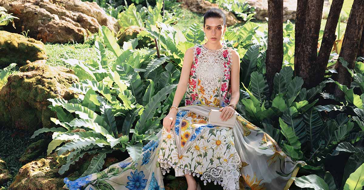 3 Piece Unstitched Embroidered Lawn Suit - Image 4