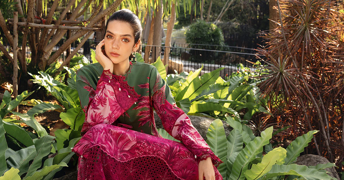 3 Piece Unstitched Embroidered Lawn Suit - Image 4