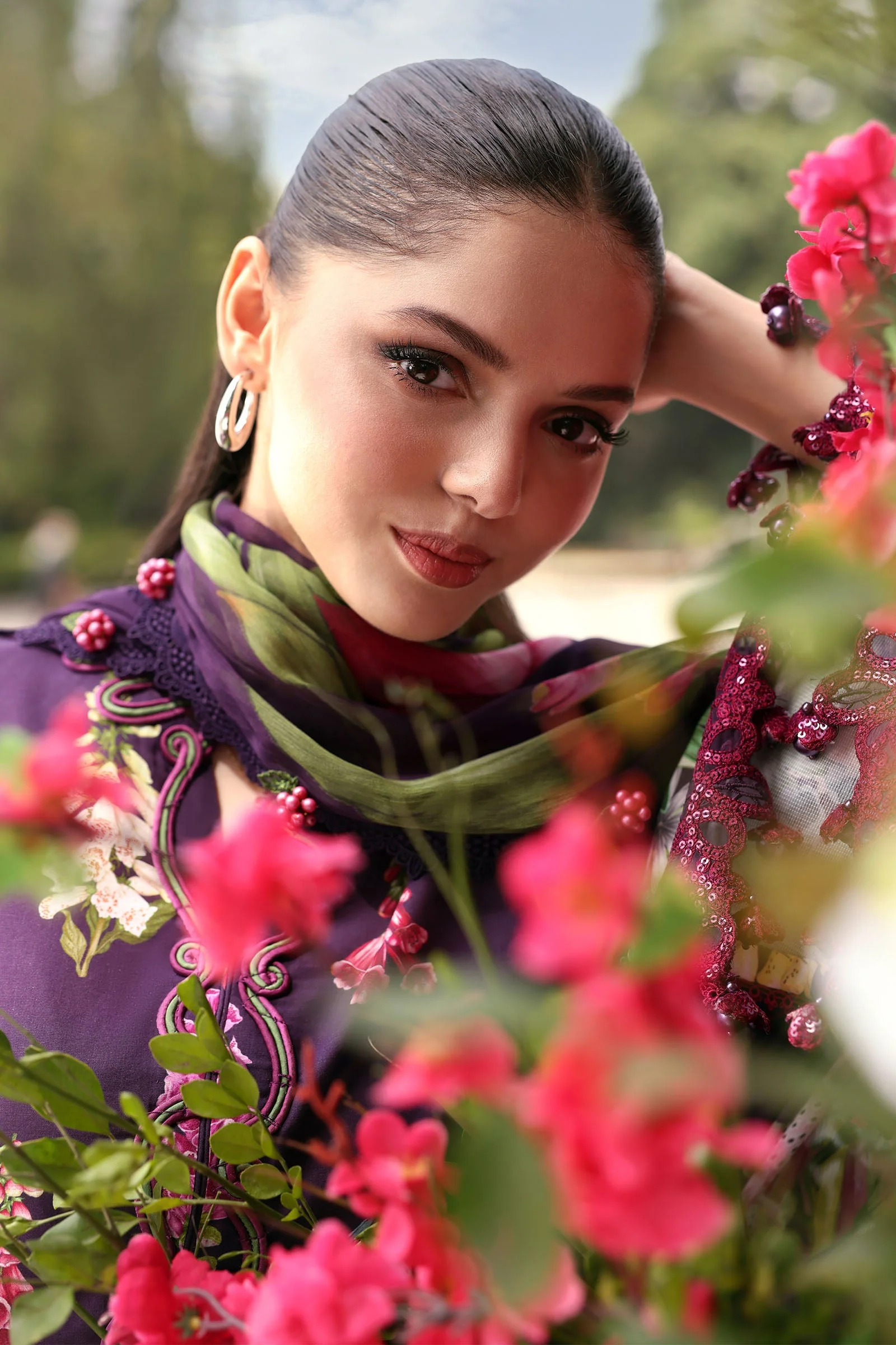 3 Piece Unstitched Embroidered Lawn Suit - Image 6